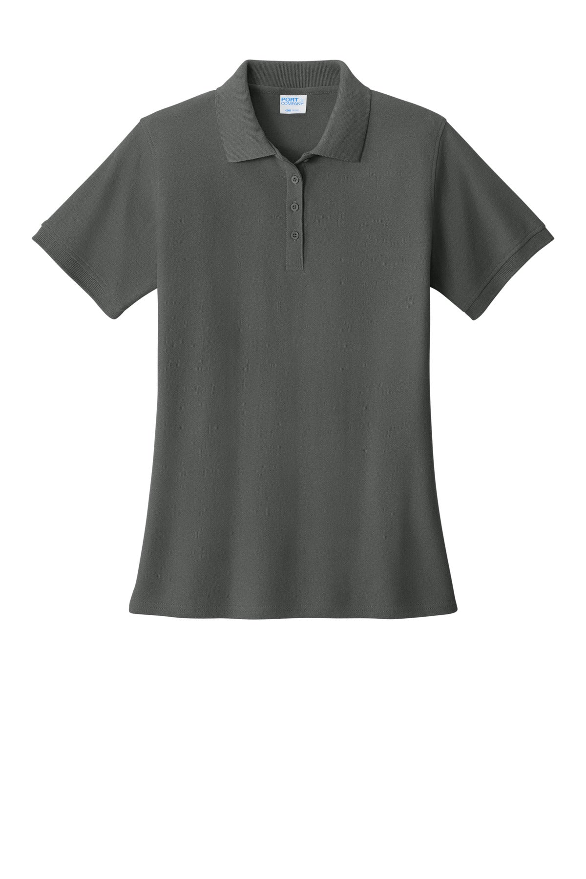 Port & Co Women's Core Blend Pique Polo - Charcoal