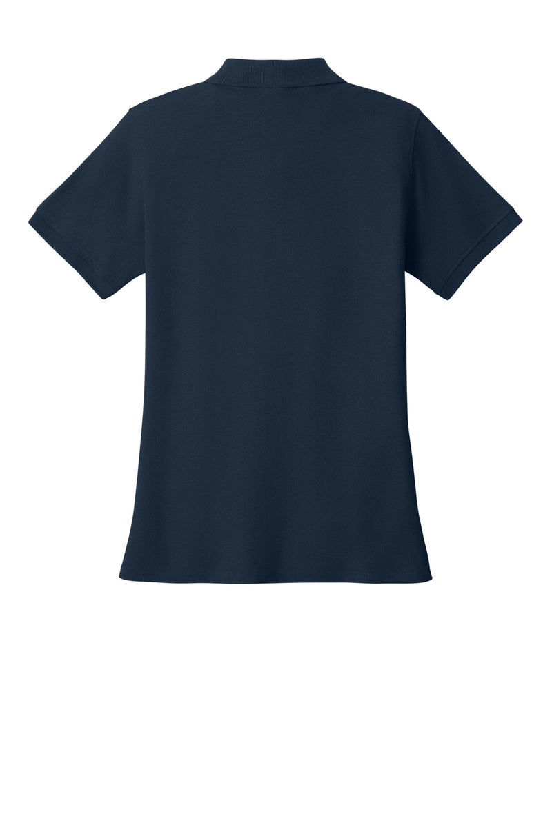 Port & Co Women's Core Blend Pique Polo - Deep Navy