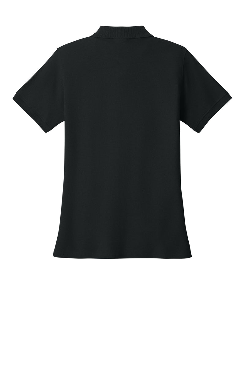 Port & Co Women's Core Blend Pique Polo - Jet Black