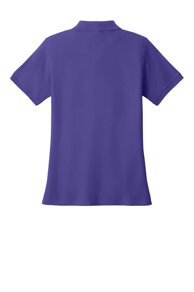Port & Co Women's Core Blend Pique Polo - Purple