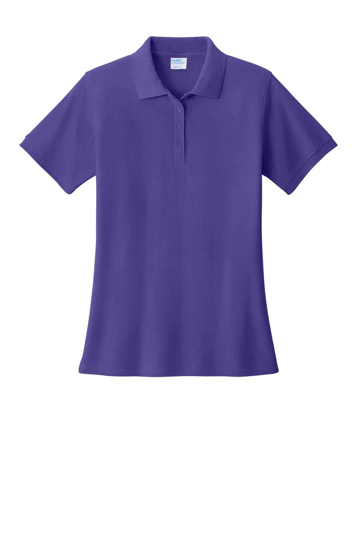 Port & Co Women's Core Blend Pique Polo - Purple