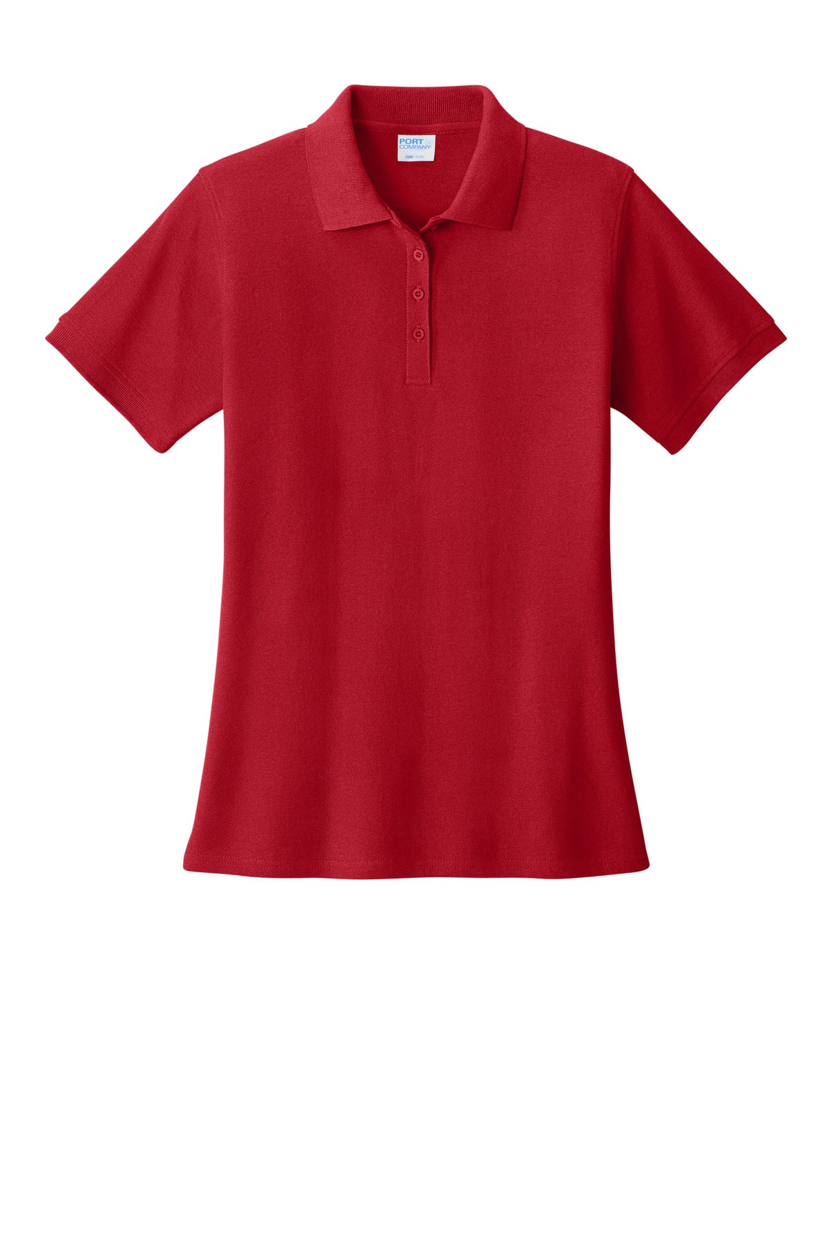 Port & Co Women's Core Blend Pique Polo - Red