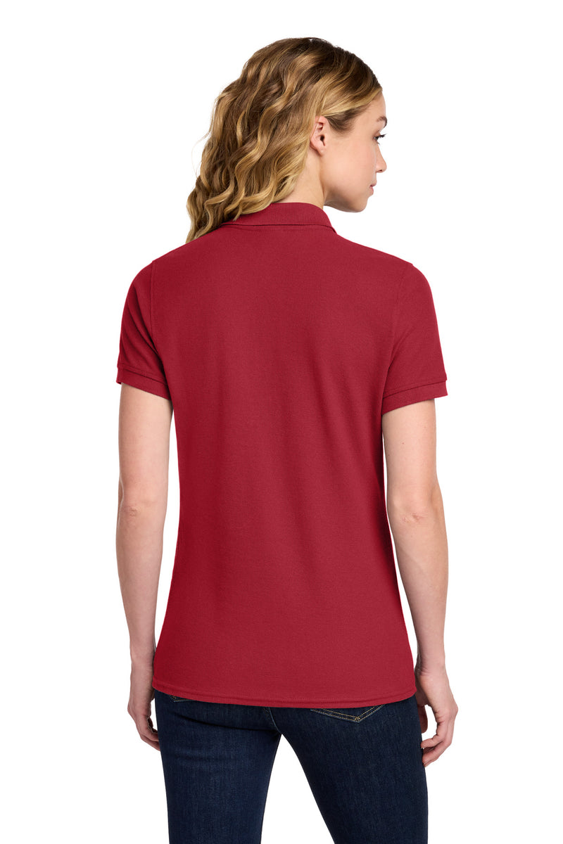 Port & Co Women's Core Blend Pique Polo - Red