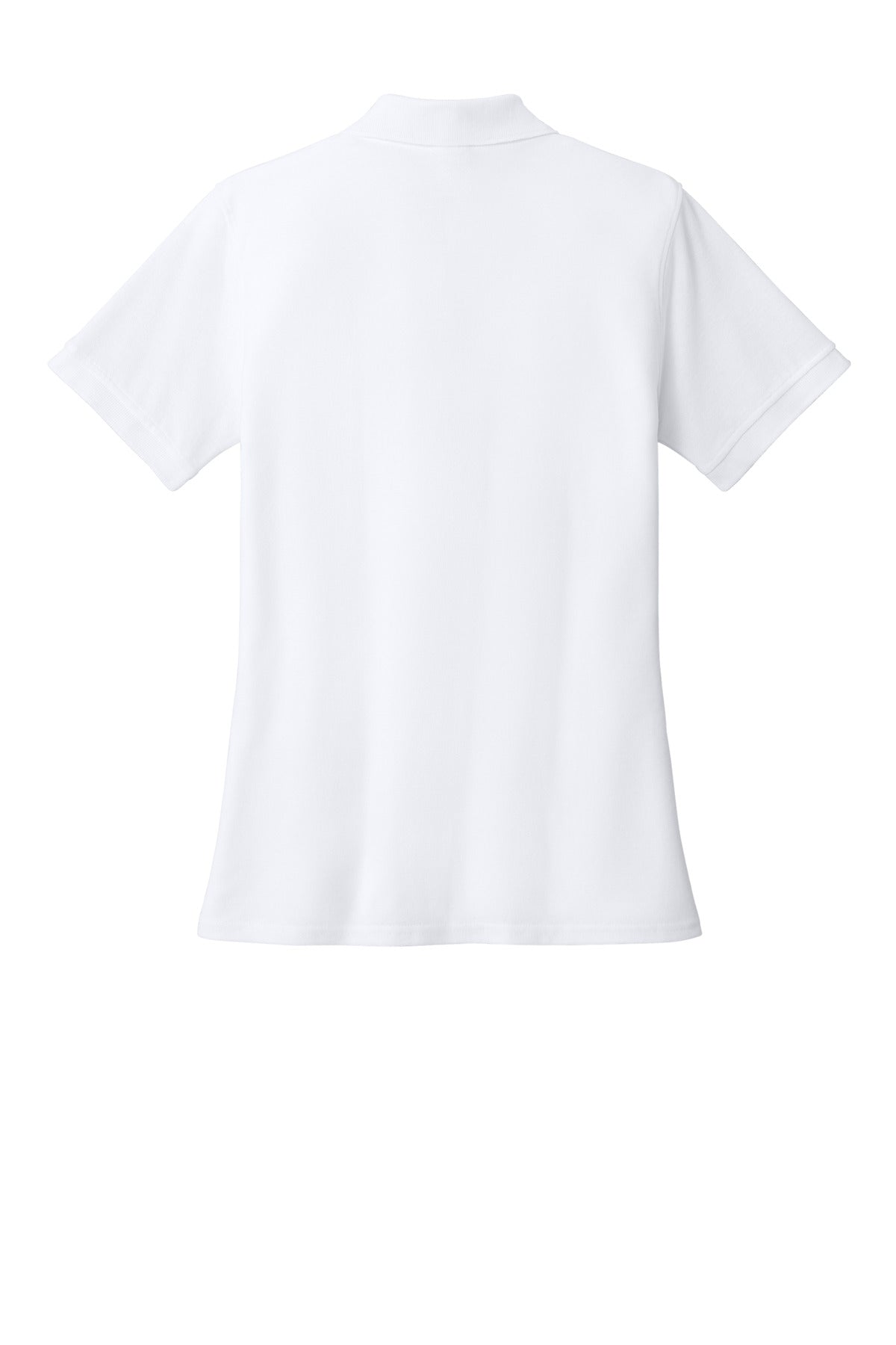 Port & Co Women's Core Blend Pique Polo - White
