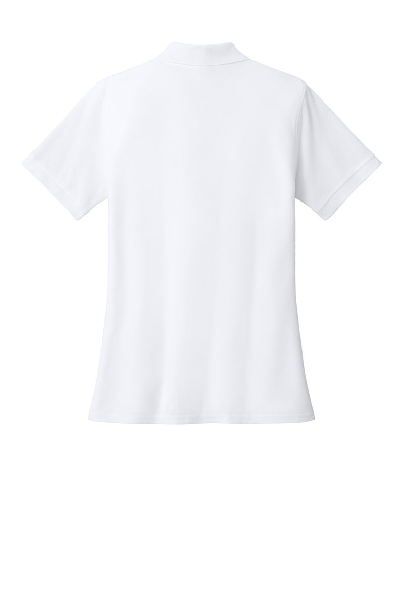 Port & Co Women's Core Blend Pique Polo - White