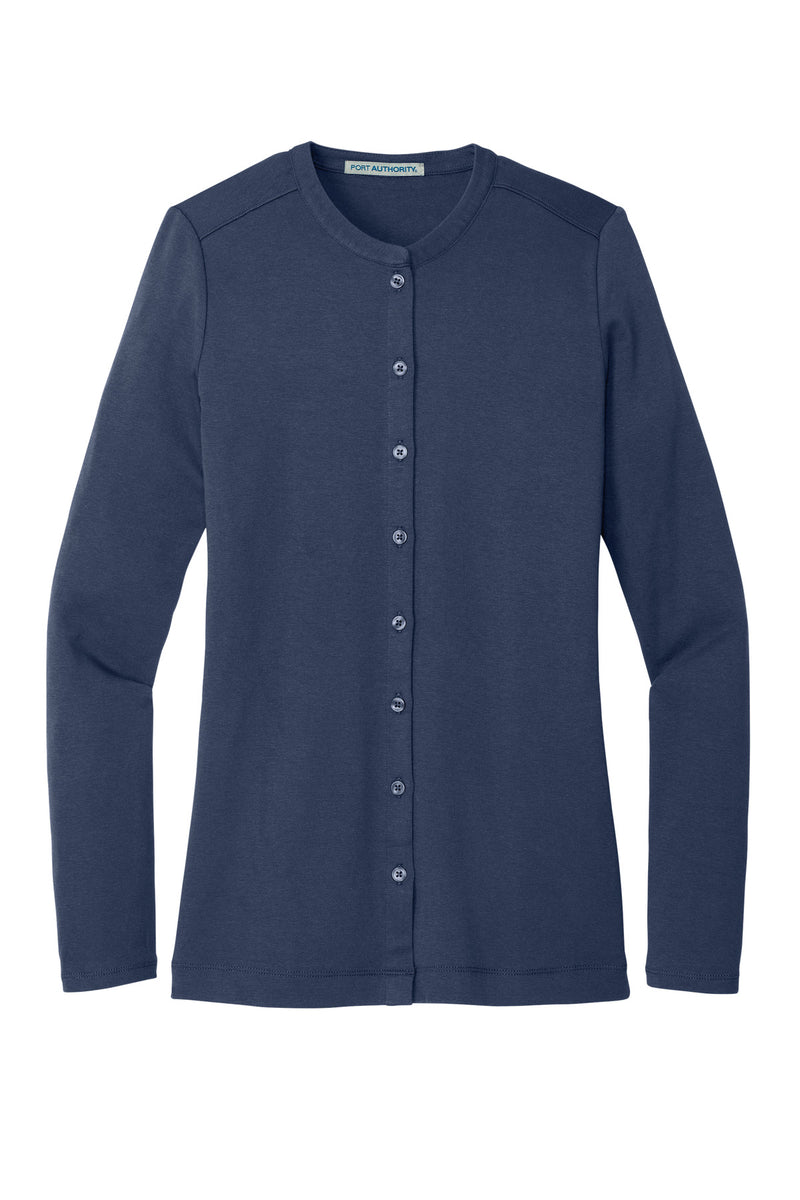 Port Authority Women's Concept Stretch Button-Front Cardigan - Dress Blue Navy