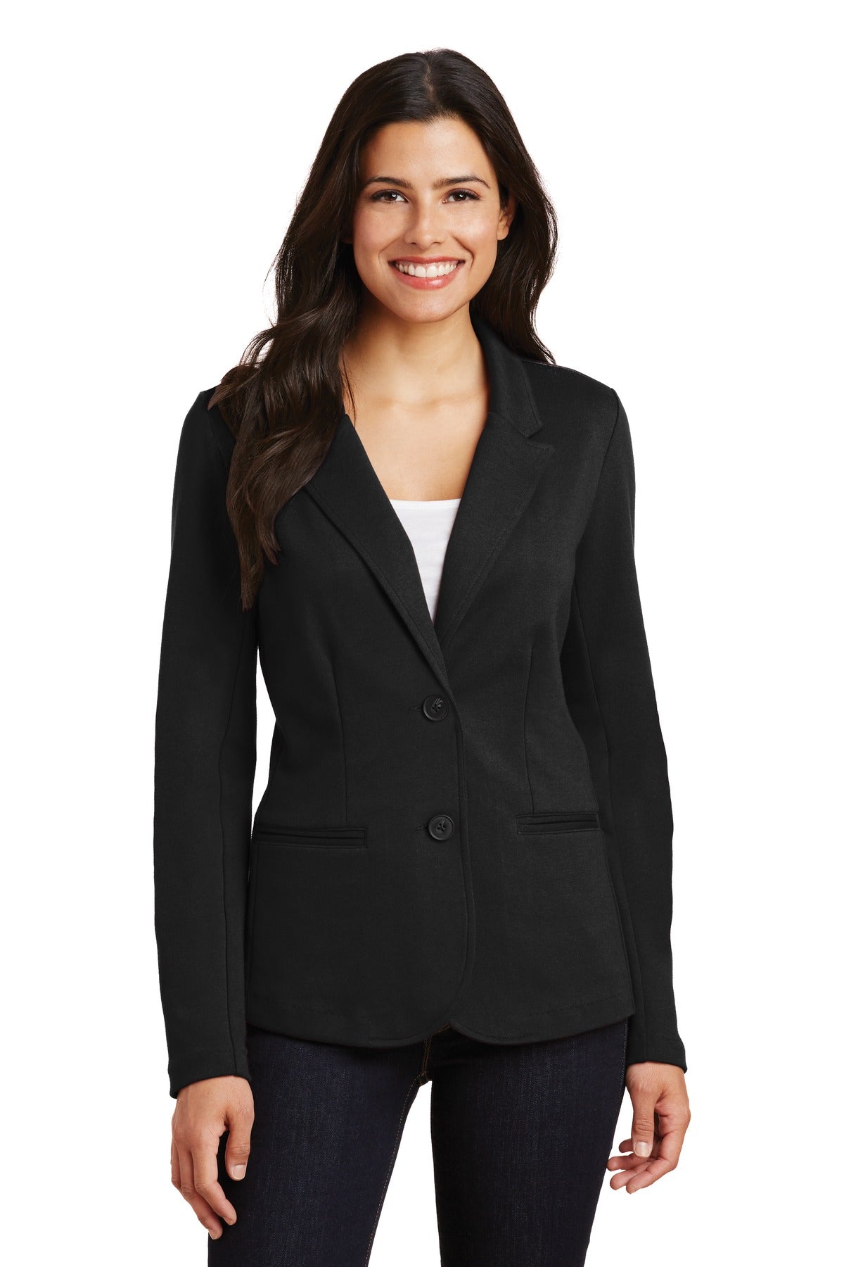 Port Authority Women's Knit Blazer - Black