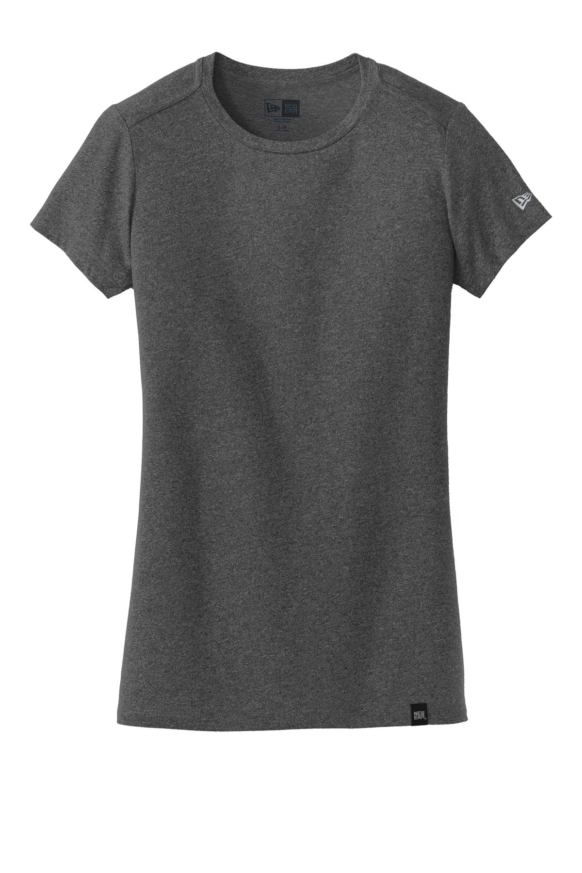 New Era  Ladies Heritage Blend Crew Tee - Black Heather