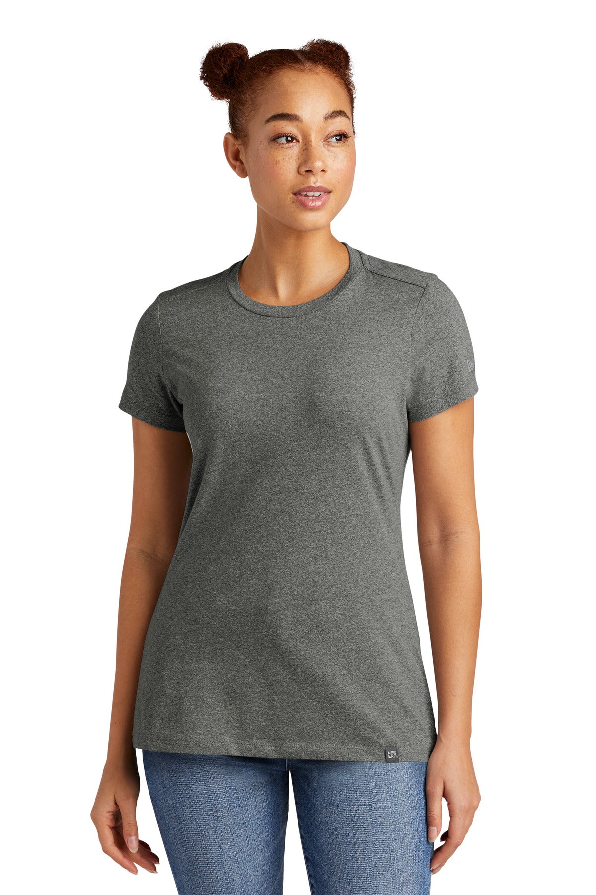 New Era  Ladies Heritage Blend Crew Tee - Black Twist