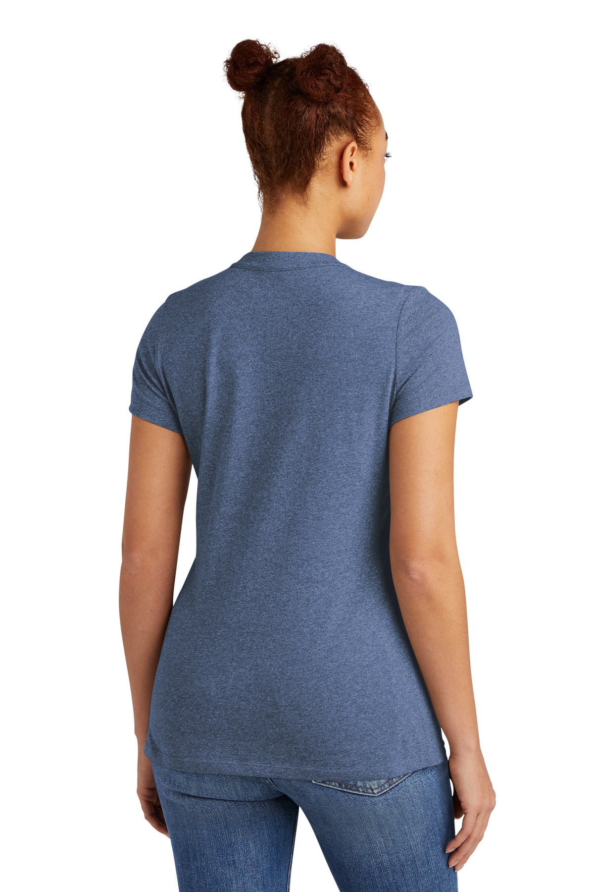 New Era  Ladies Heritage Blend Crew Tee - Dark Royal Twist
