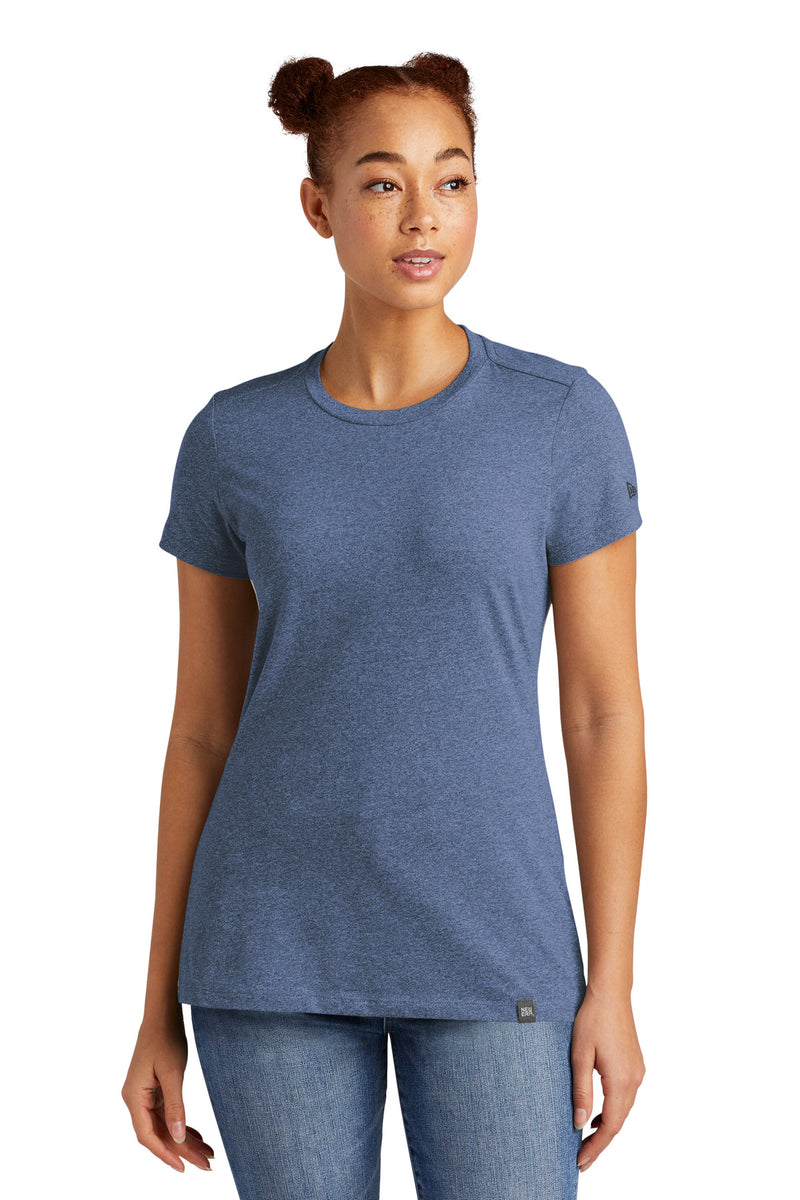 New Era  Ladies Heritage Blend Crew Tee - Dark Royal Twist