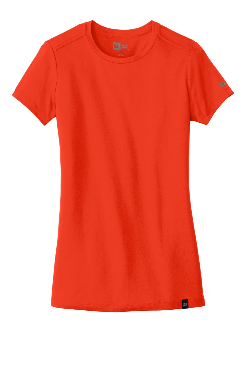New Era  Ladies Heritage Blend Crew Tee - Deep Orange