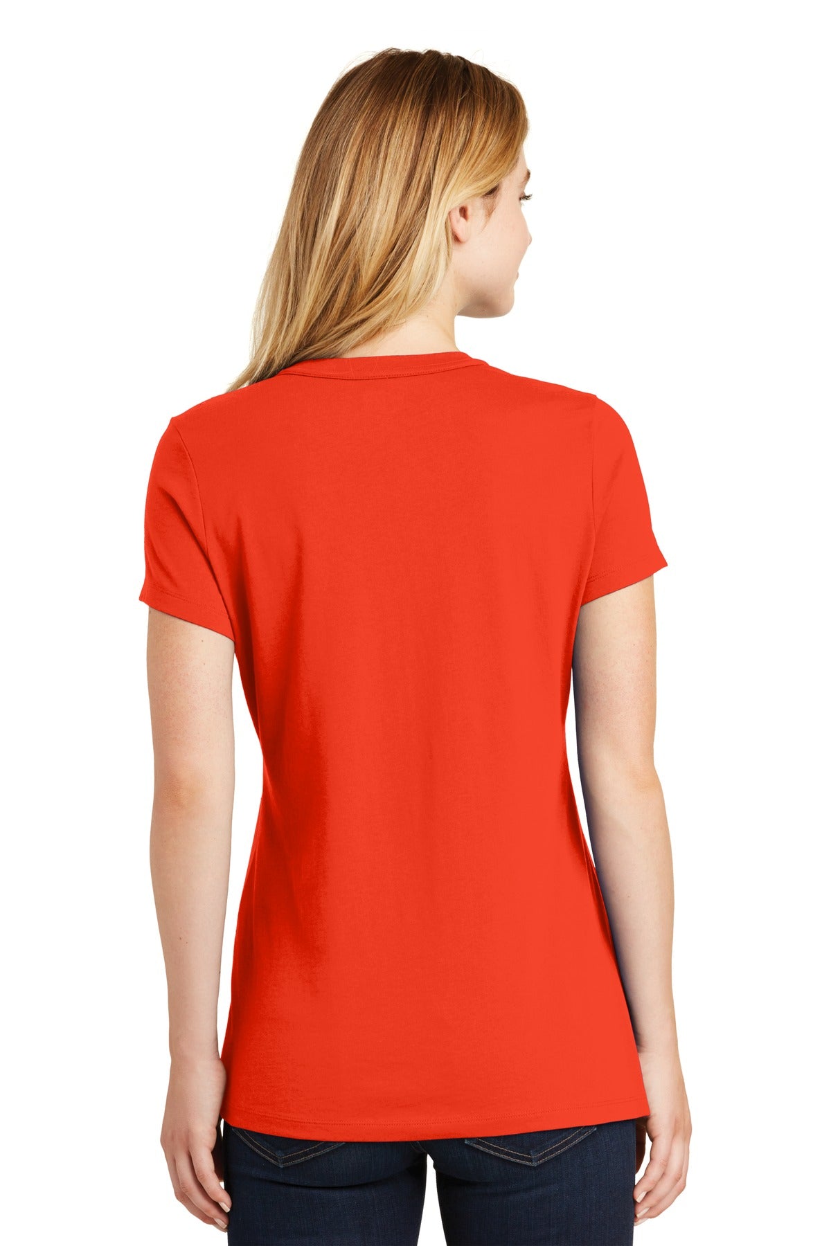 New Era  Ladies Heritage Blend Crew Tee - Deep Orange