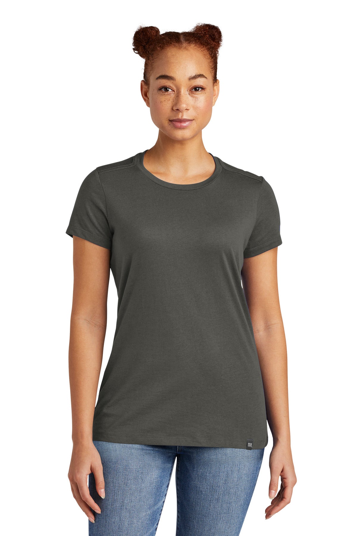 New Era  Ladies Heritage Blend Crew Tee - Graphite