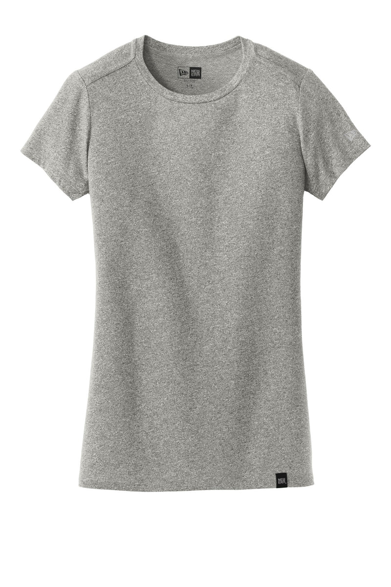 New Era  Ladies Heritage Blend Crew Tee - Light Graphite Twist