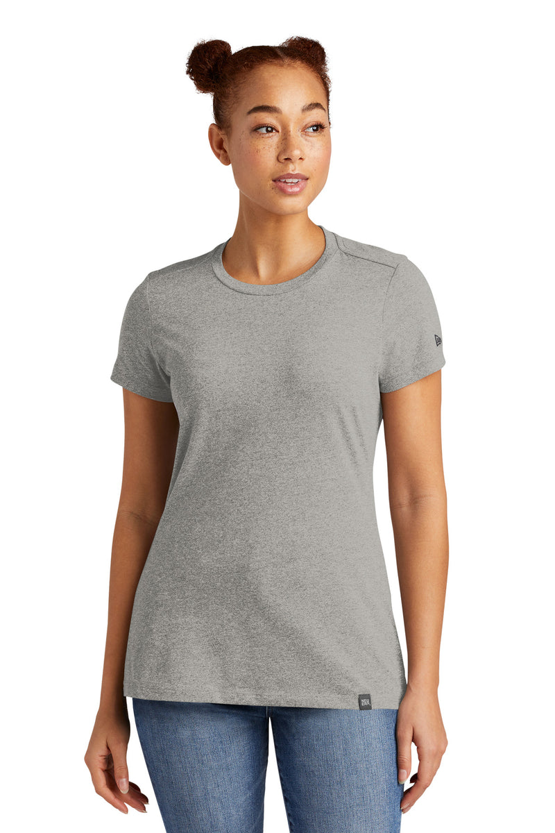 New Era  Ladies Heritage Blend Crew Tee - Light Graphite Twist