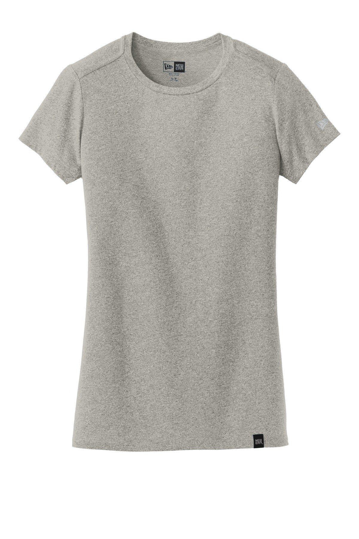 New Era  Ladies Heritage Blend Crew Tee - Rainstorm Grey Heather