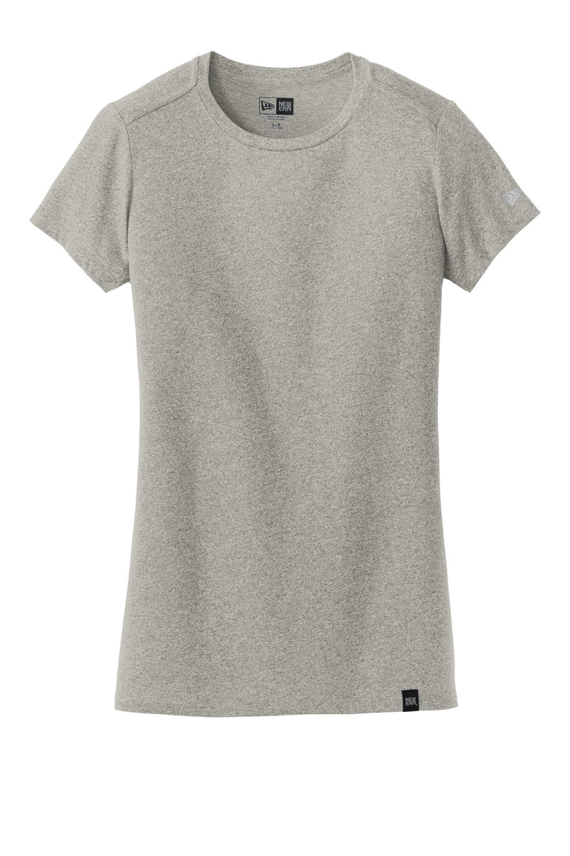 New Era  Ladies Heritage Blend Crew Tee - Rainstorm Grey Heather
