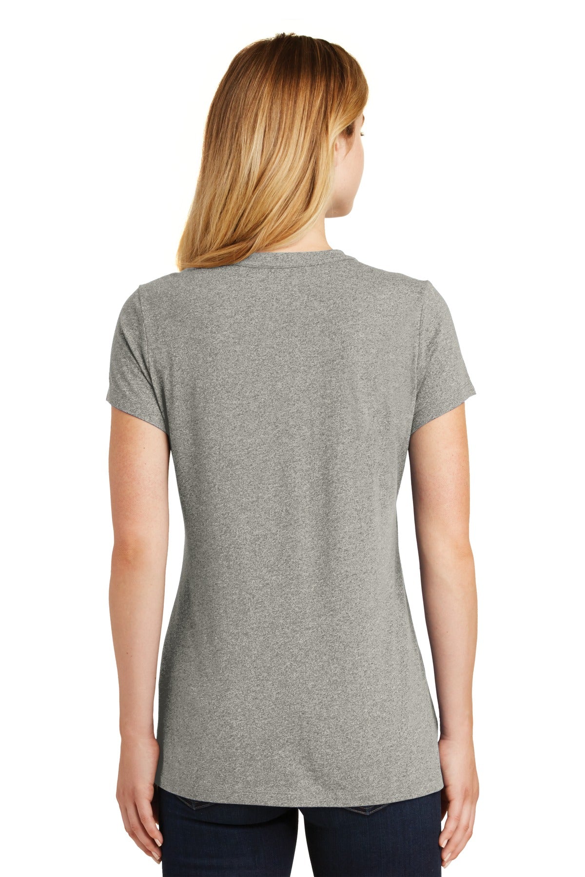 New Era  Ladies Heritage Blend Crew Tee - Rainstorm Grey Heather