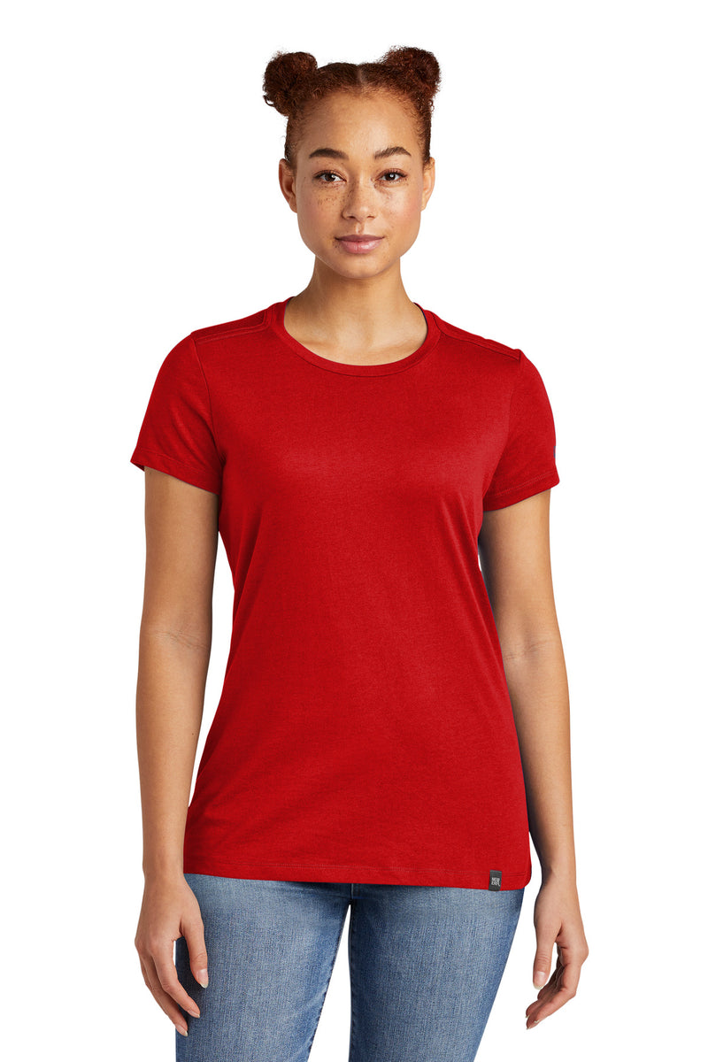 New Era  Ladies Heritage Blend Crew Tee - Scarlet