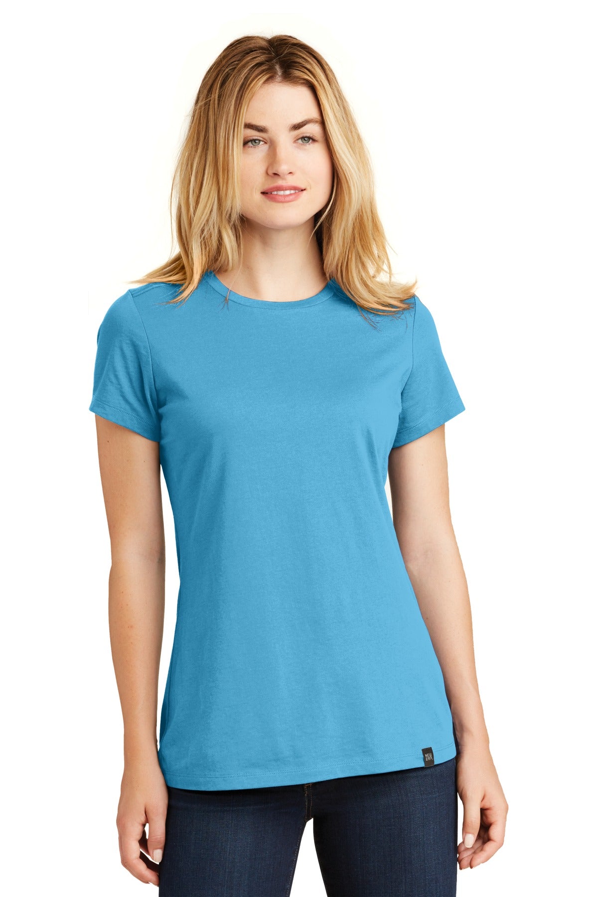 New Era  Ladies Heritage Blend Crew Tee - Sky Blue