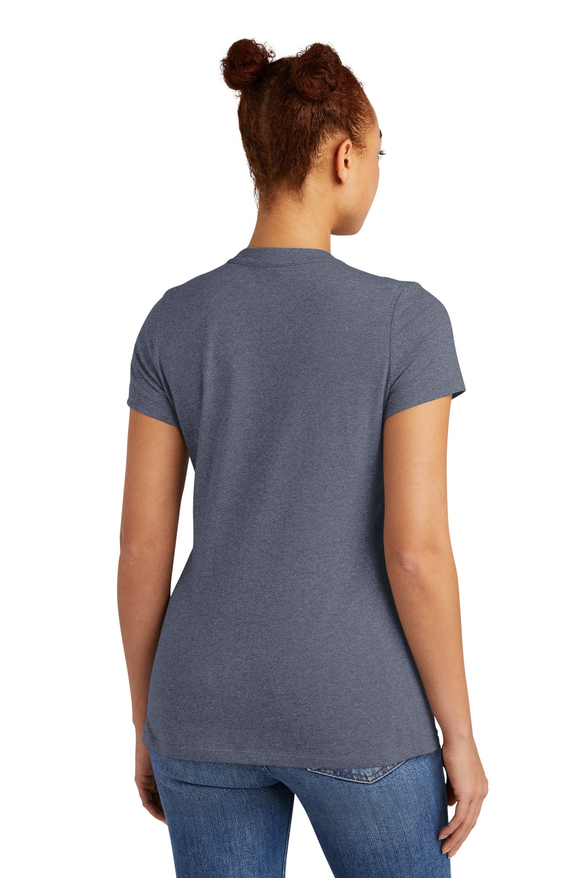 New Era  Ladies Heritage Blend Crew Tee - True Navy Heather