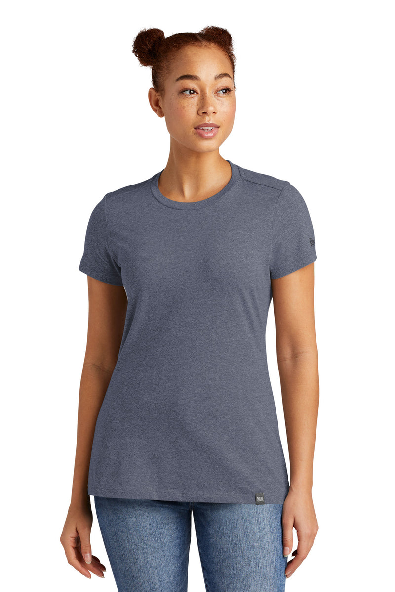 New Era  Ladies Heritage Blend Crew Tee - True Navy Heather