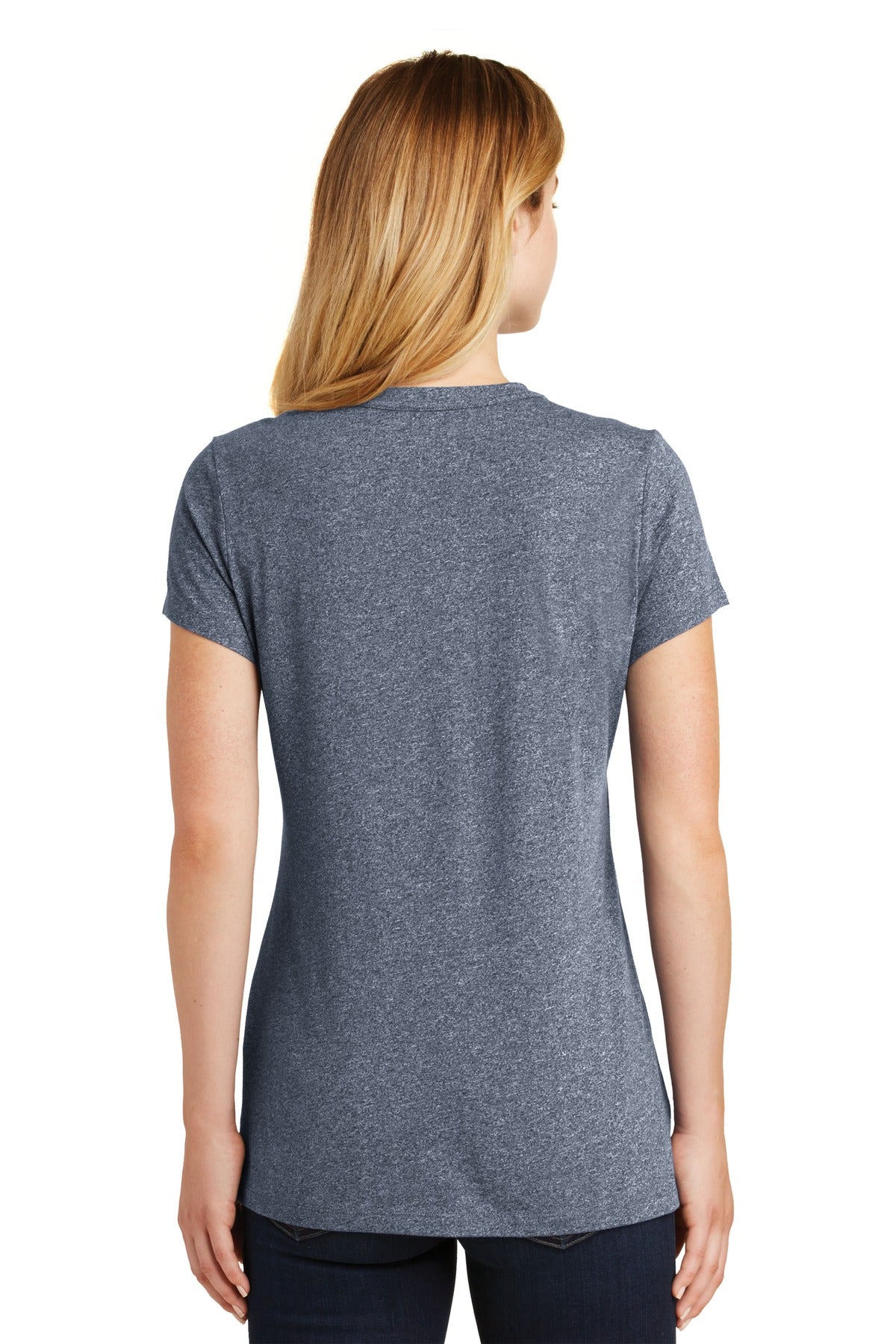 New Era  Ladies Heritage Blend Crew Tee - True Navy Twist