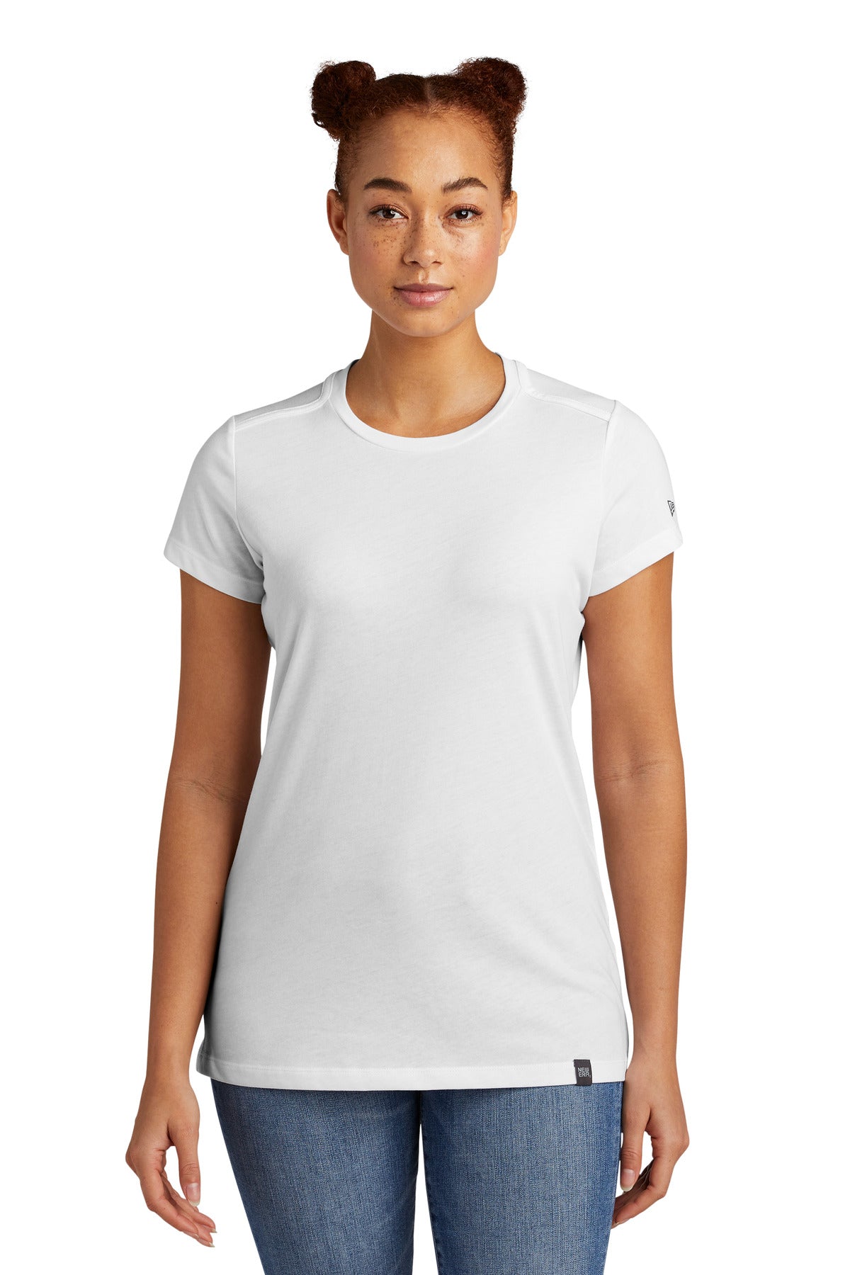 New Era  Ladies Heritage Blend Crew Tee - White