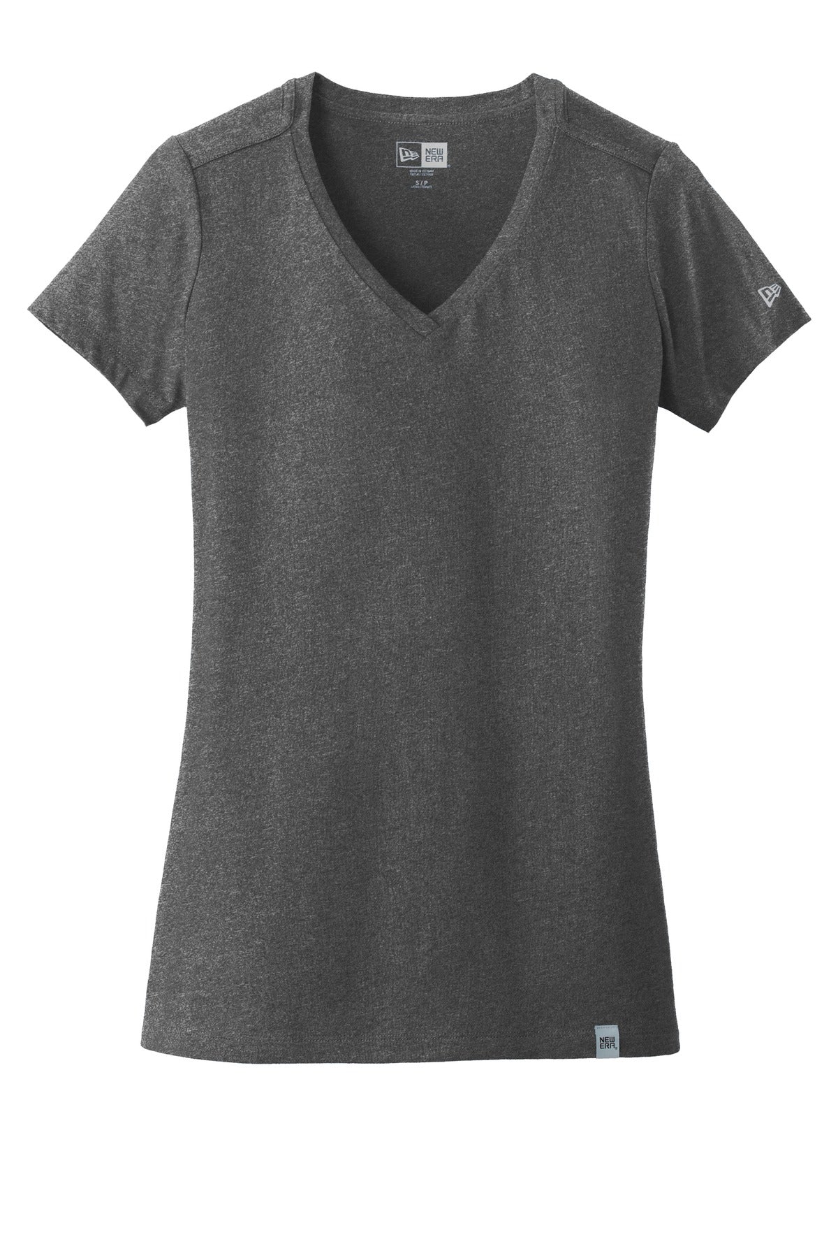New Era  Women's Heritage Blend V-Neck Tee - Black Heather