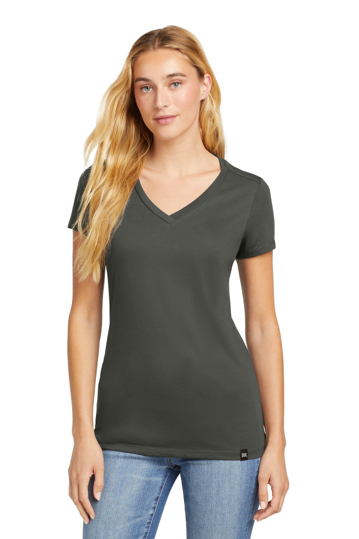 New Era  Women's Heritage Blend V-Neck Tee - Graphite