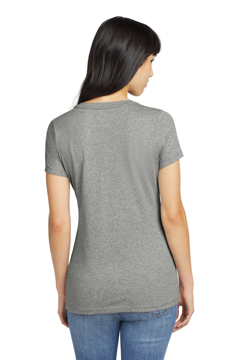 New Era  Women's Heritage Blend V-Neck Tee - Light Graphite Twist