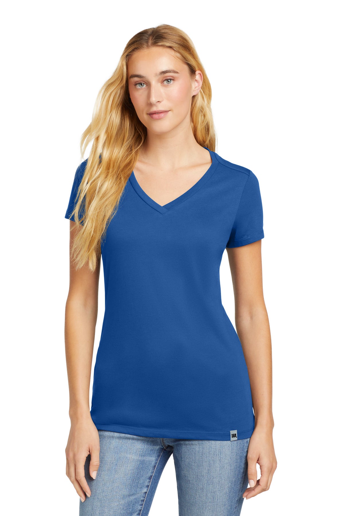 New Era  Women's Heritage Blend V-Neck Tee - Royal
