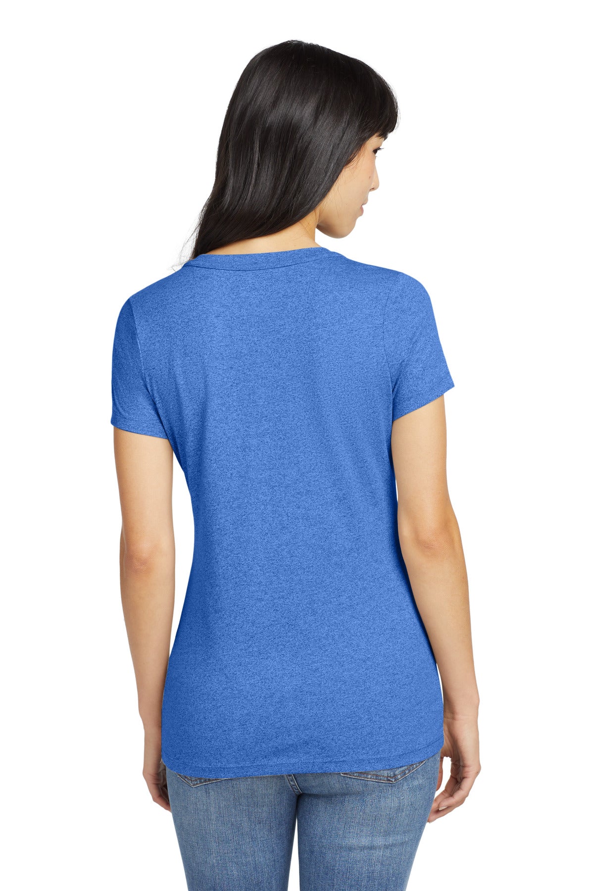New Era  Women's Heritage Blend V-Neck Tee - Royal Heather