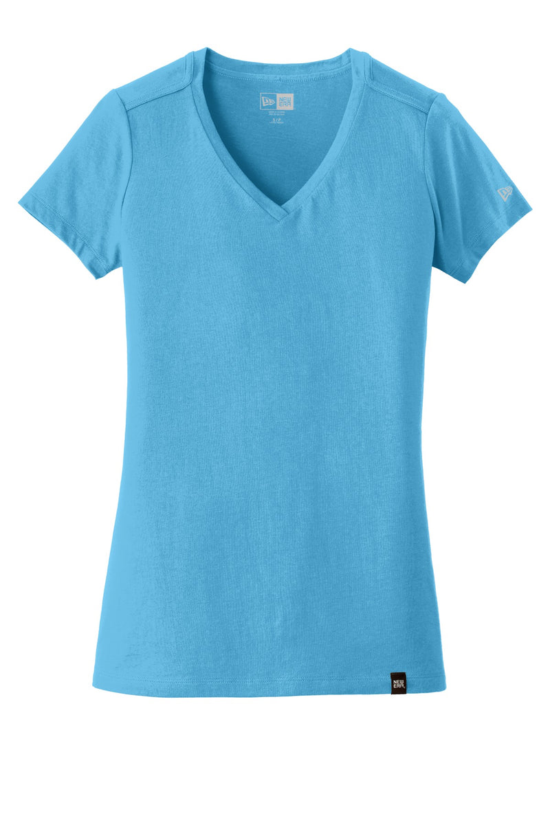 New Era  Women's Heritage Blend V-Neck Tee - Sky Blue