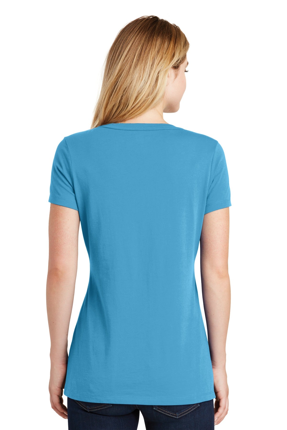 New Era  Women's Heritage Blend V-Neck Tee - Sky Blue