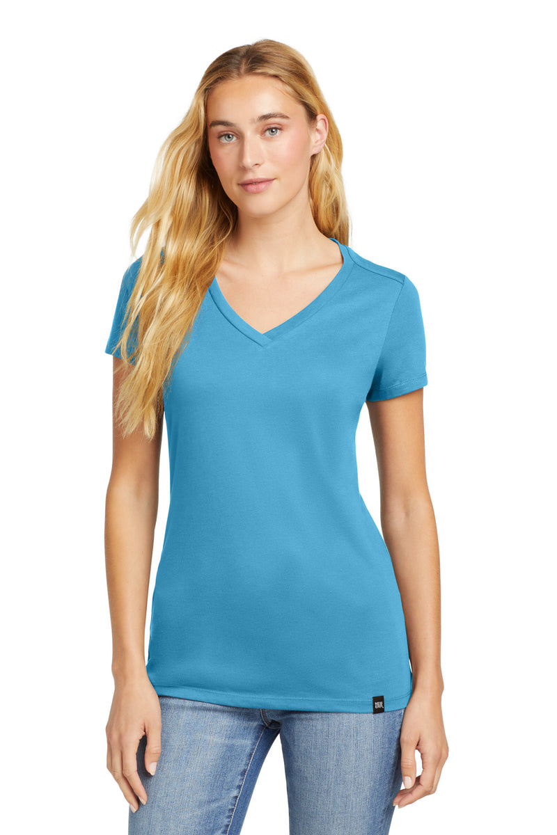 New Era  Women's Heritage Blend V-Neck Tee - Sky Blue