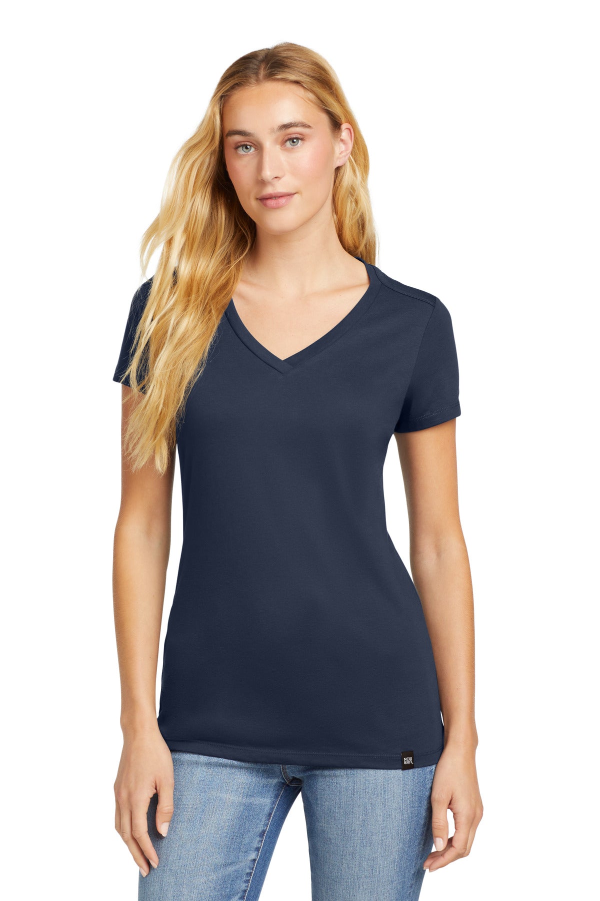 New Era  Women's Heritage Blend V-Neck Tee - True Navy