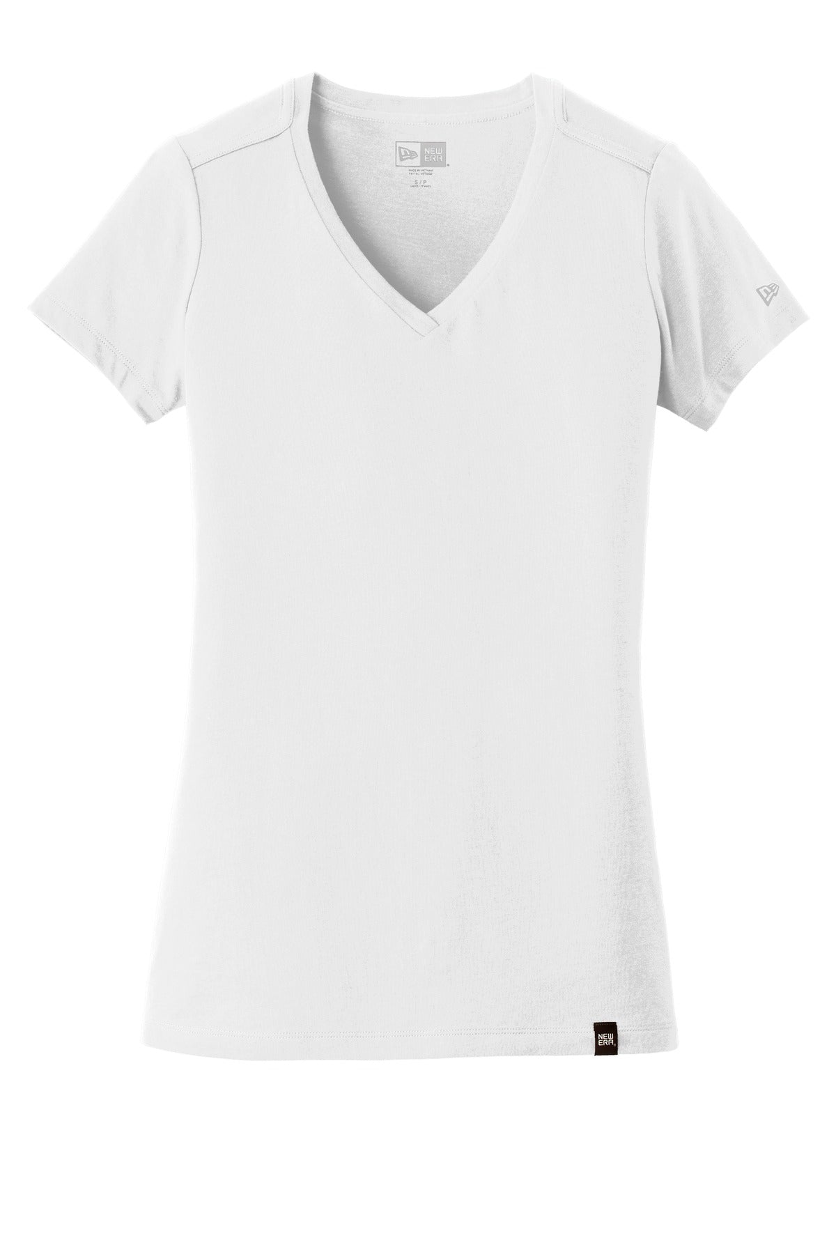 New Era  Women's Heritage Blend V-Neck Tee - White