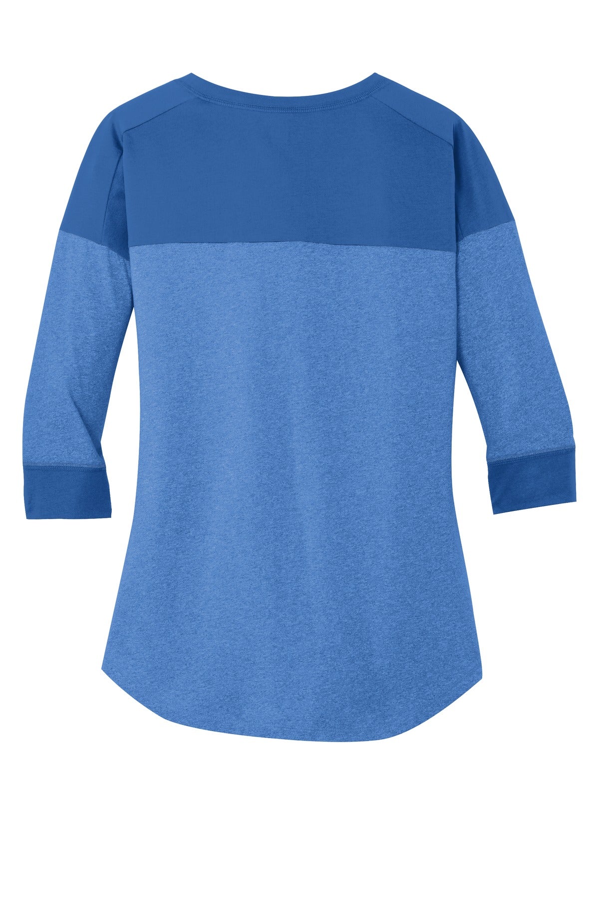 New Era  Women's Heritage Blend 3/4-Sleeve Baseball Raglan Tee - Royal/ Royal Heather