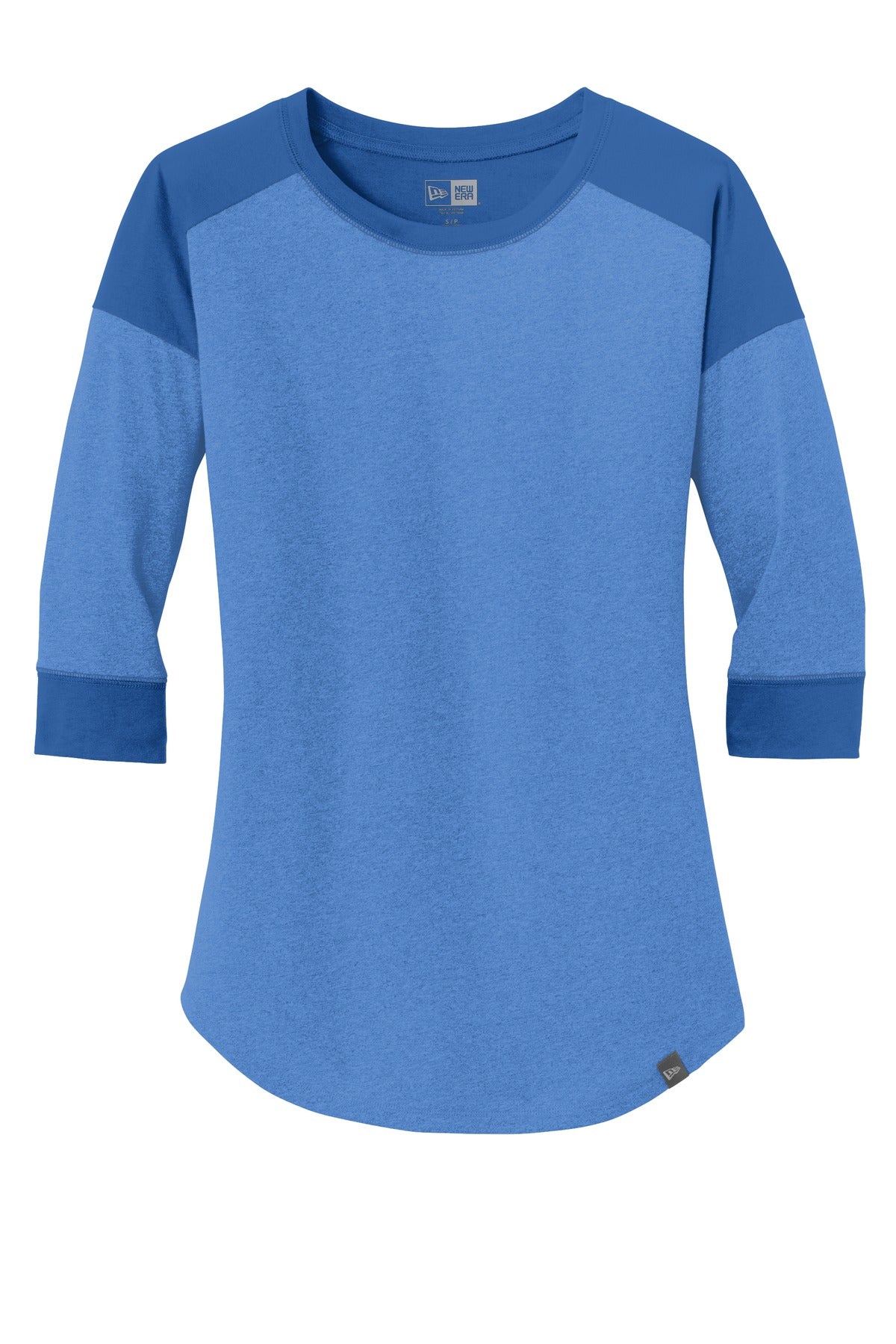 New Era  Women's Heritage Blend 3/4-Sleeve Baseball Raglan Tee - Royal/ Royal Heather