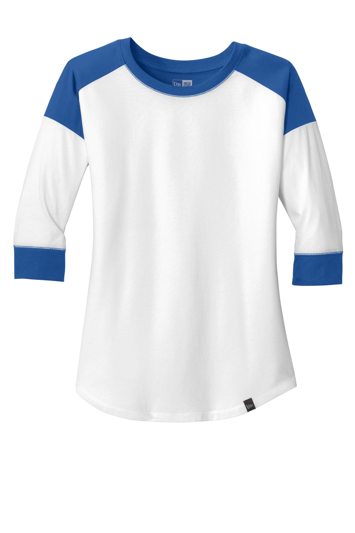 New Era  Women's Heritage Blend 3/4-Sleeve Baseball Raglan Tee - Royal/ White