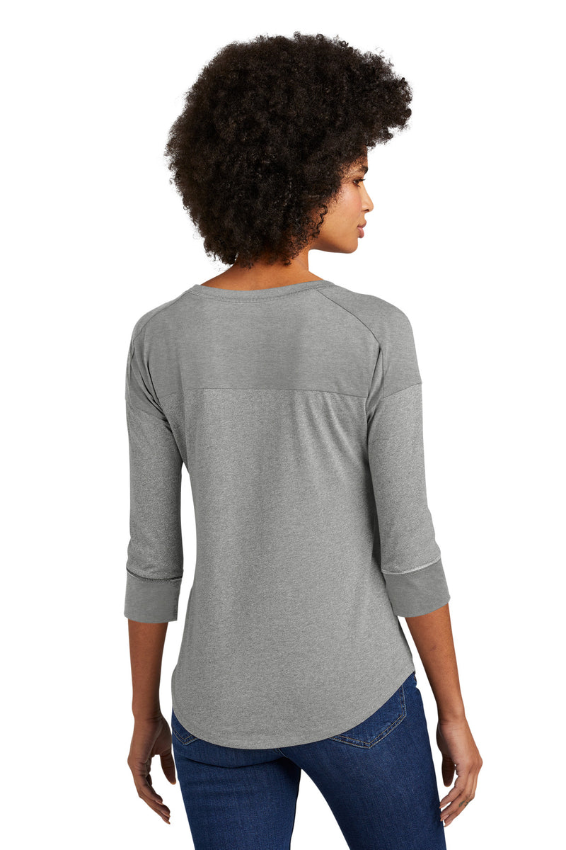 New Era  Women's Heritage Blend 3/4-Sleeve Baseball Raglan Tee - Shadow Grey Heather