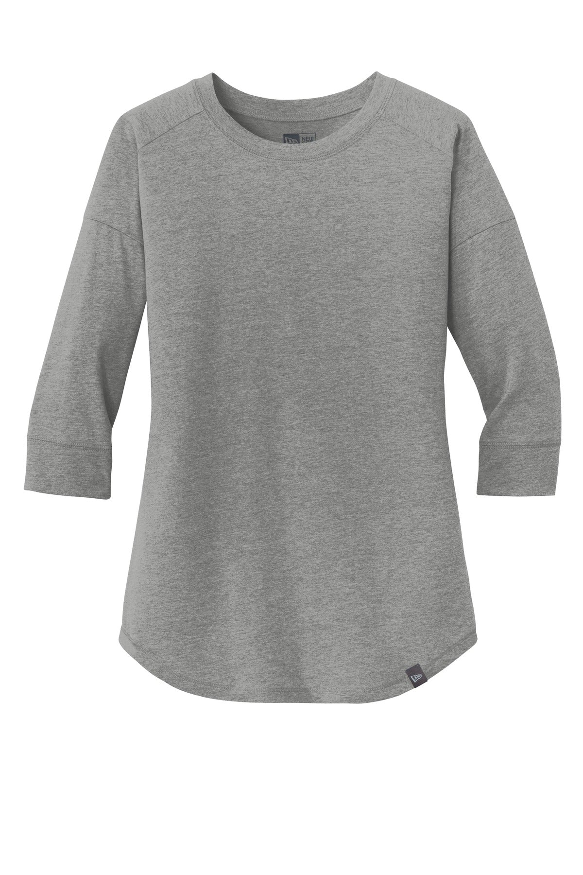 New Era  Women's Heritage Blend 3/4-Sleeve Baseball Raglan Tee - Shadow Grey Heather
