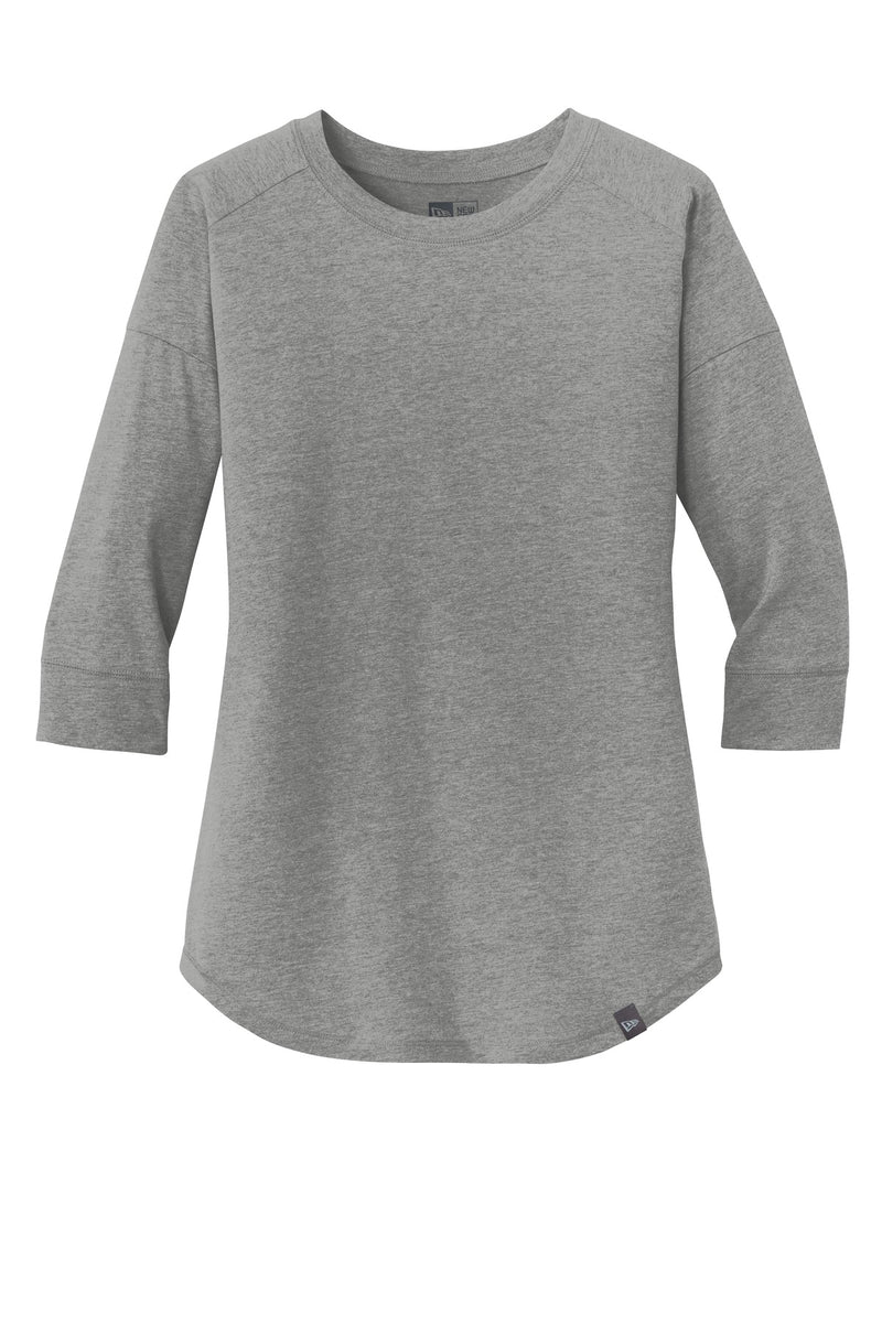 New Era  Women's Heritage Blend 3/4-Sleeve Baseball Raglan Tee - Shadow Grey Heather