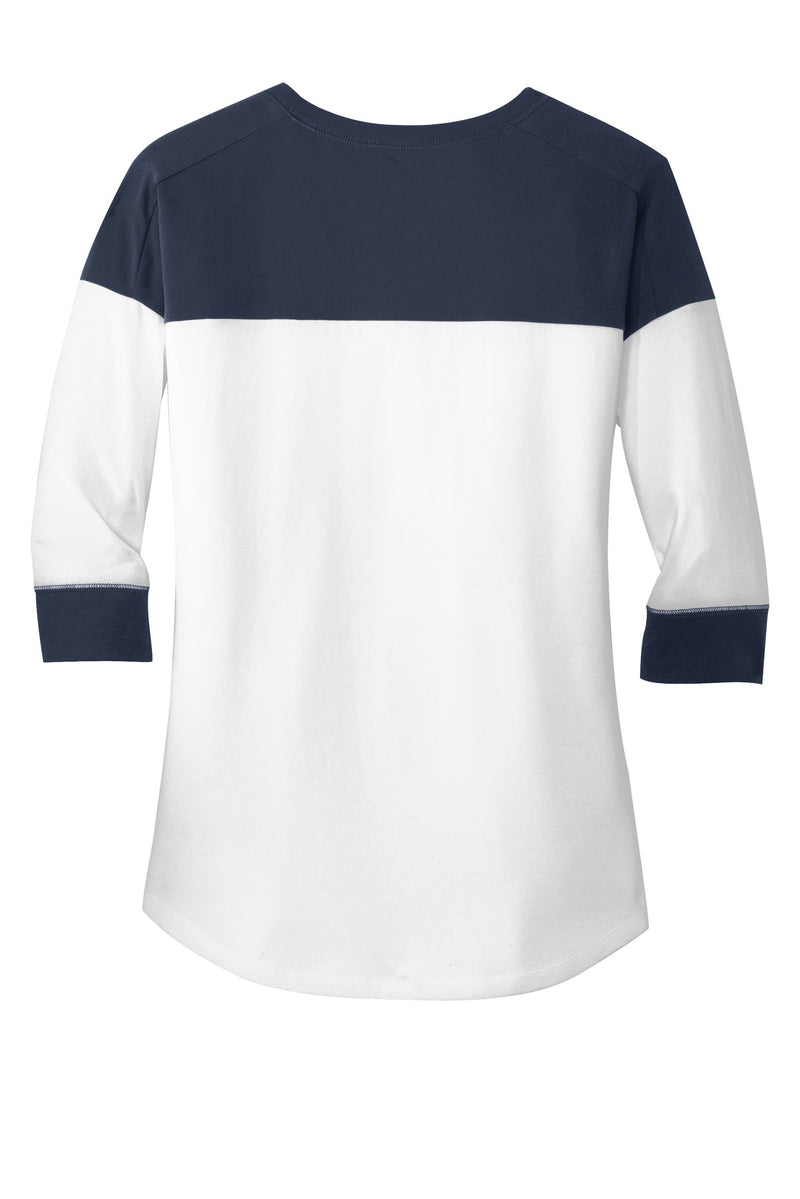 New Era  Women's Heritage Blend 3/4-Sleeve Baseball Raglan Tee - True Navy/ White