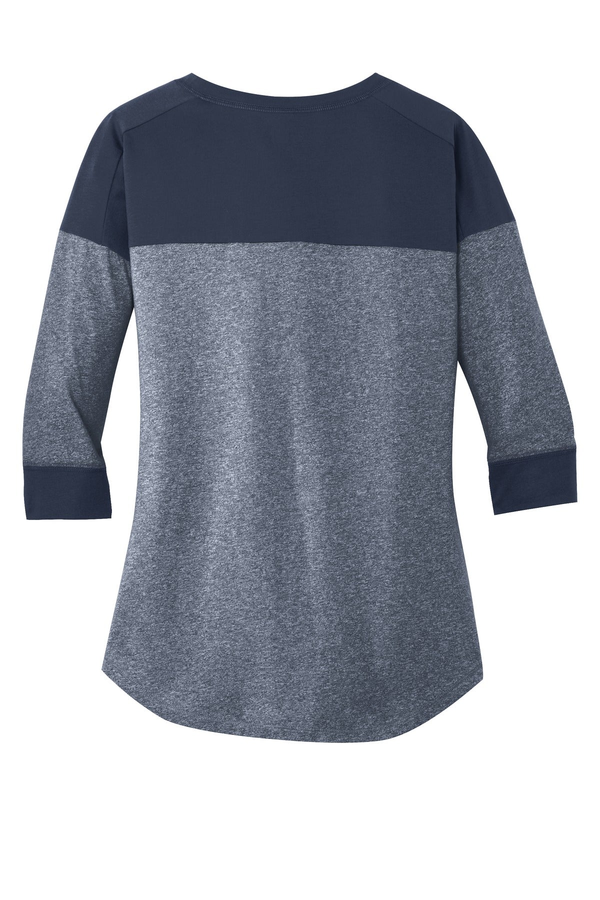 New Era  Women's Heritage Blend 3/4-Sleeve Baseball Raglan Tee - True Navy/ True Navy Twist