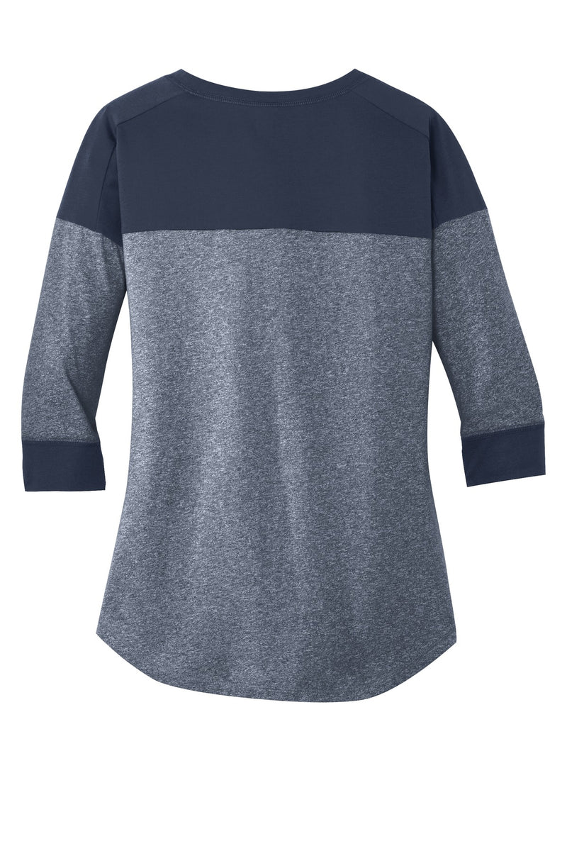 New Era  Women's Heritage Blend 3/4-Sleeve Baseball Raglan Tee - True Navy/ True Navy Twist