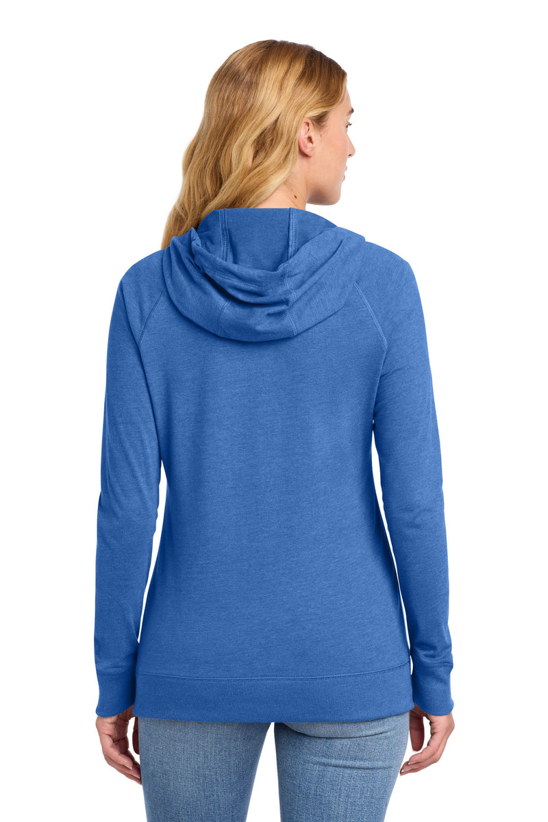 New Era Women's Sueded Cotton Blend Full-Zip Hoodie - Royal Heather