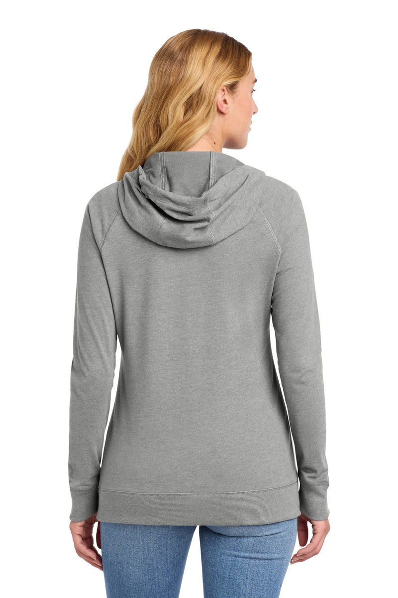 New Era Women's Sueded Cotton Blend Full-Zip Hoodie - Shadow Grey Heather